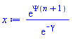 exp(Psi(n+1))/exp(-gamma)
