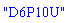 "D6P10U"