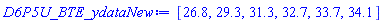 [26.8, 29.3, 31.3, 32.7, 33.7, 34.1]