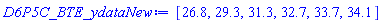 [26.8, 29.3, 31.3, 32.7, 33.7, 34.1]