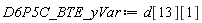 D6P5C_BTE_yVar := d[13][1]