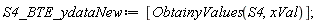 S4_BTE_ydataNew := [ObtainyValues(S4, xVal)]
