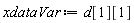 xdataVar := d[1][1]