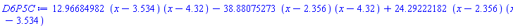 12.96684982*(x-3.534)*(x-4.32)-38.88075273*(x-2.356)*(x-4.32)+24.29222182*(x-2.356)*(x-3.534)
