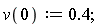 v(0) := .4;