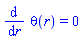 diff(theta(r), r) = 0