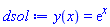 y(x) = exp(x)