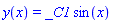 y(x) = _C1*sin(x)