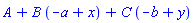 A+B*(-a+x)+C*(-b+y)