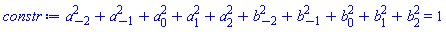a[-2]^2+a[-1]^2+a[0]^2+a[1]^2+a[2]^2+b[-2]^2+b[-1]^2+b[0]^2+b[1]^2+b[2]^2 = 1