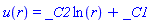u(r) = _C2*ln(r)+_C1