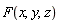 F(x, y, z)