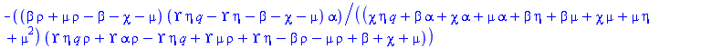 -(beta*rho+mu*rho-beta-chi-mu)*(Upsilon*eta*q-Upsilon*eta-beta-chi-mu)*alpha/((chi*eta*q+alpha*beta+alpha*chi+alpha*mu+beta*eta+beta*mu+chi*mu+eta*mu+mu^2)*(Upsilon*eta*q*rho+Upsilon*alpha*rho-Upsilon*eta*q+Upsilon*mu*rho+Upsilon*eta-beta*rho-mu*rho+beta+chi+mu))
