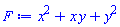 x^2+x*y+y^2