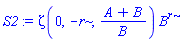 Zeta(0, -r, (A+B)/B)*B^r
