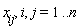 x__ij, i, j = 1 .. n