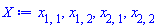 x[1, 1], x[1, 2], x[2, 1], x[2, 2]