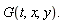 "G(t,x,y)."