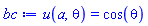 u(a, theta) = cos(theta)
