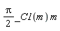 (1/2)*Pi*_C1(m)*m