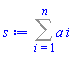 Sum(a*i, i = 1 .. n)
