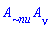 A[`~nu`]*A[nu]