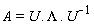 A = U.Lambda.(1/U)