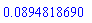 0.894818690e-1