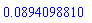 0.894098810e-1
