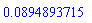 0.894893715e-1