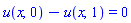 u(x, 0)-u(x, 1) = 0