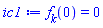 f[k](0) = 0