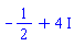 -1/2+4*I