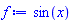 sin(x)