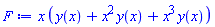 x*(y(x)+x^2*y(x)+x^3*y(x))