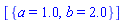 [{a = 1.0, b = 2.0}]