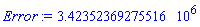 Error := 3423523.69275516