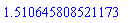 HFloat(1.510645808521173)