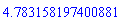 HFloat(4.783158197400881)