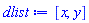 [x, y]