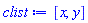 [x, y]