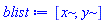 [x, y]