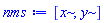 [x, y]