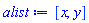 [x, y]