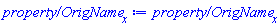 `property/OrigName`[x]