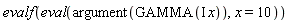 evalf(eval(argument(GAMMA(I*x)), x = 10))