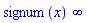 signum(x)*infinity