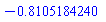 -.8105184240