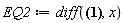EQ2 := diff(diff(u(x), x) = exp(x)+(2/9)*(exp(1))^3-1/9+int(y*u(y)^3, y = 0 .. 1), x)