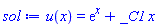 u(x) = exp(x)+_C1*x
